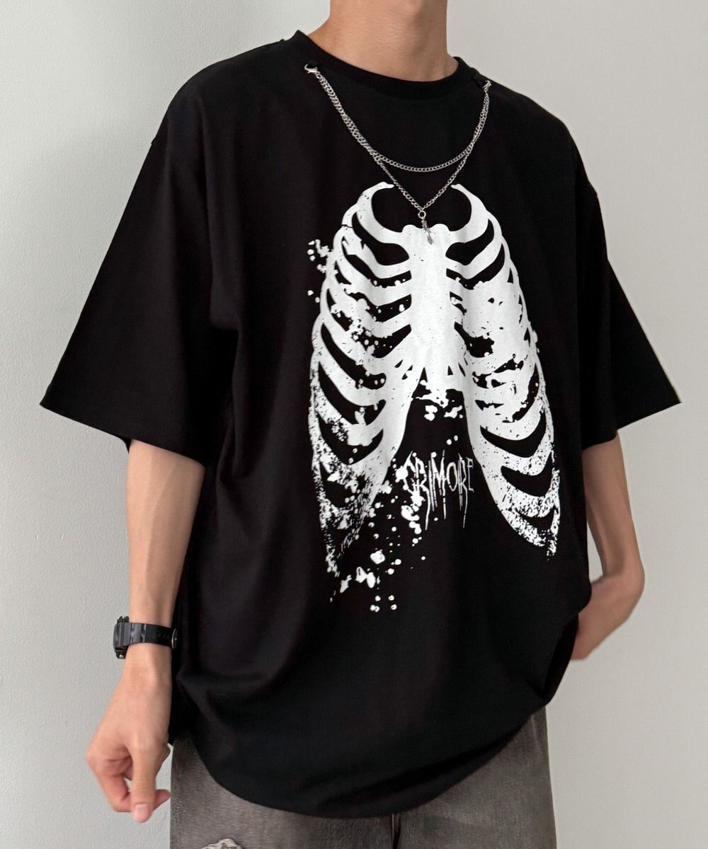 WEGO アクセ付きハードグラフィックT（SS） 