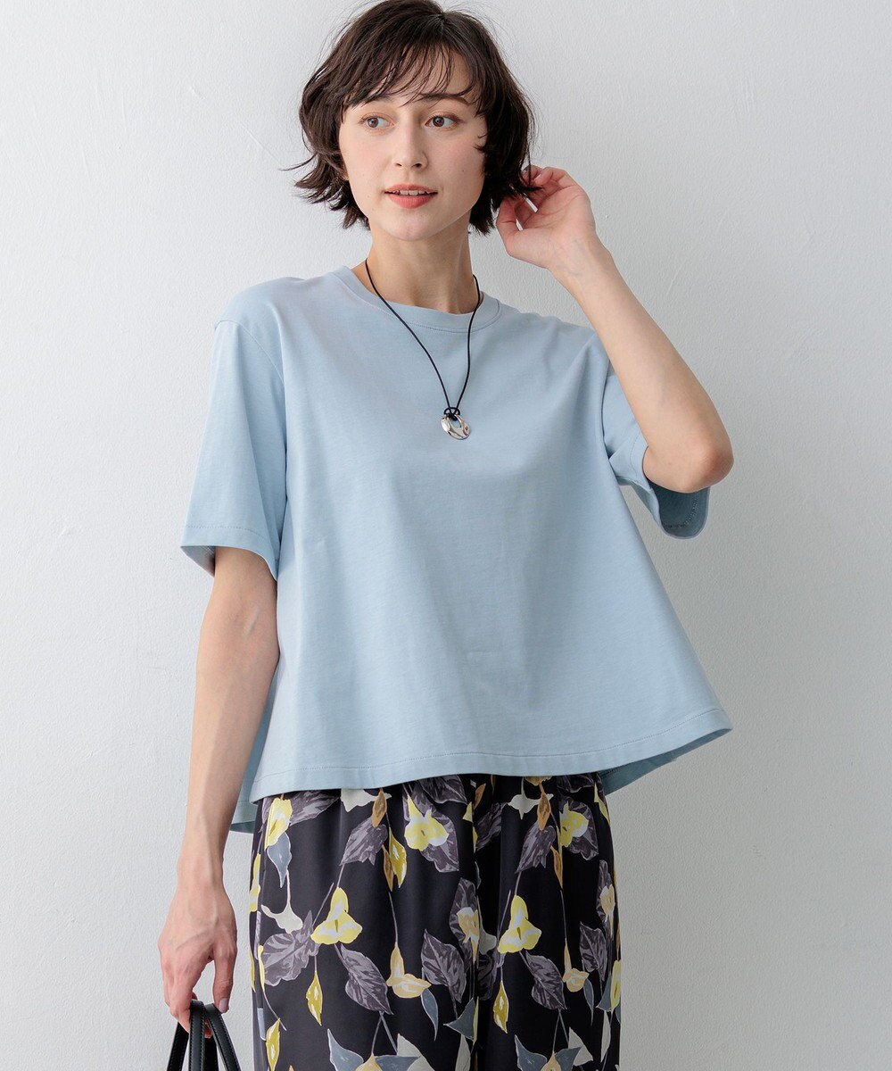 23区 L 【先行予約】スビンギザコットン フレア Tシャツ 