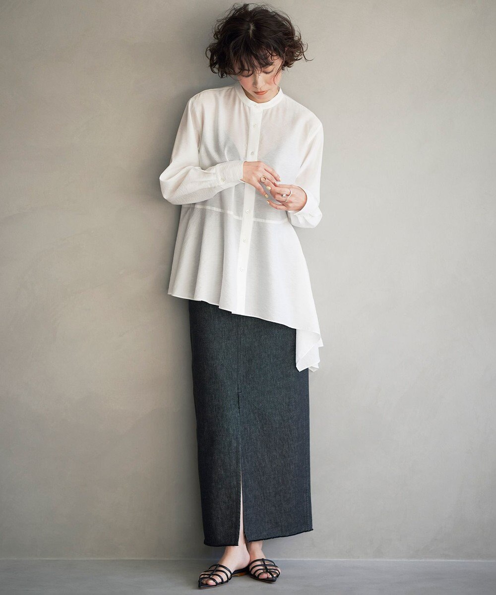 23区 【STORY7月号掲載】HEWN ポインテッドストラップ ミュール 