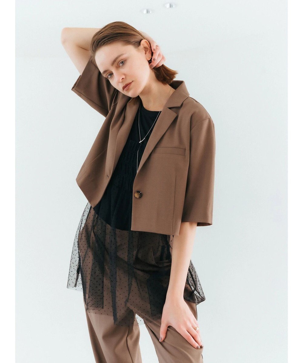 YECCA VECCA 【2点SET】マルチwayチュールオーバーキャミSET/Tee 