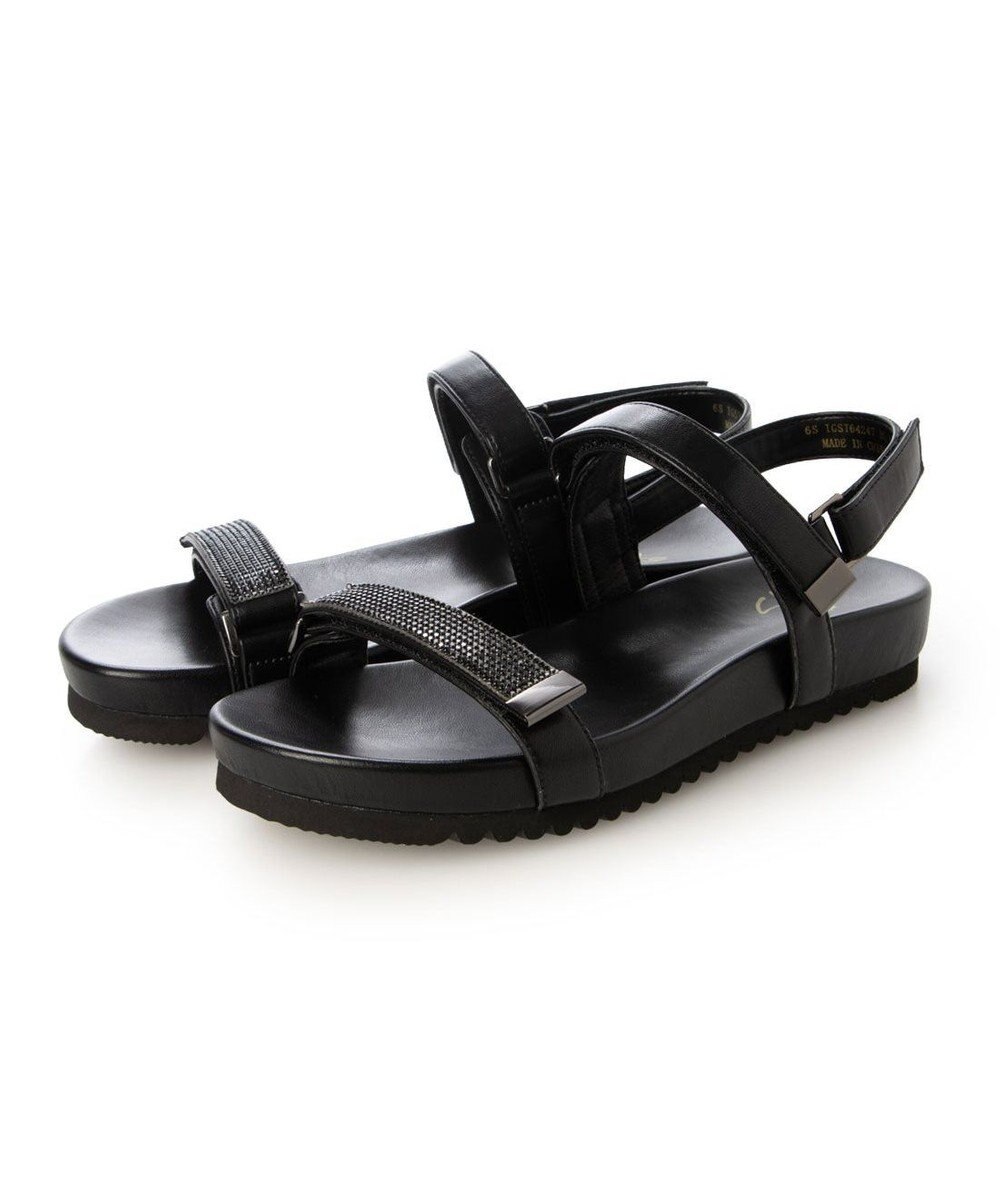 ing <ing>ラインストーンフットベットサンダル 