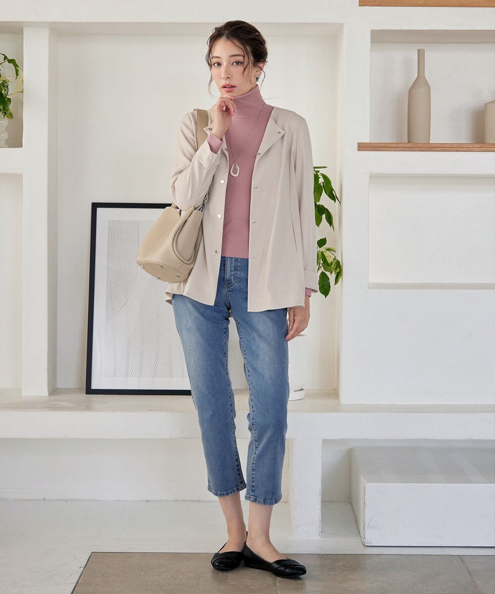 Tiaclasse 【安田美沙子さん着用・洗える】ストレッチストレートデニム 