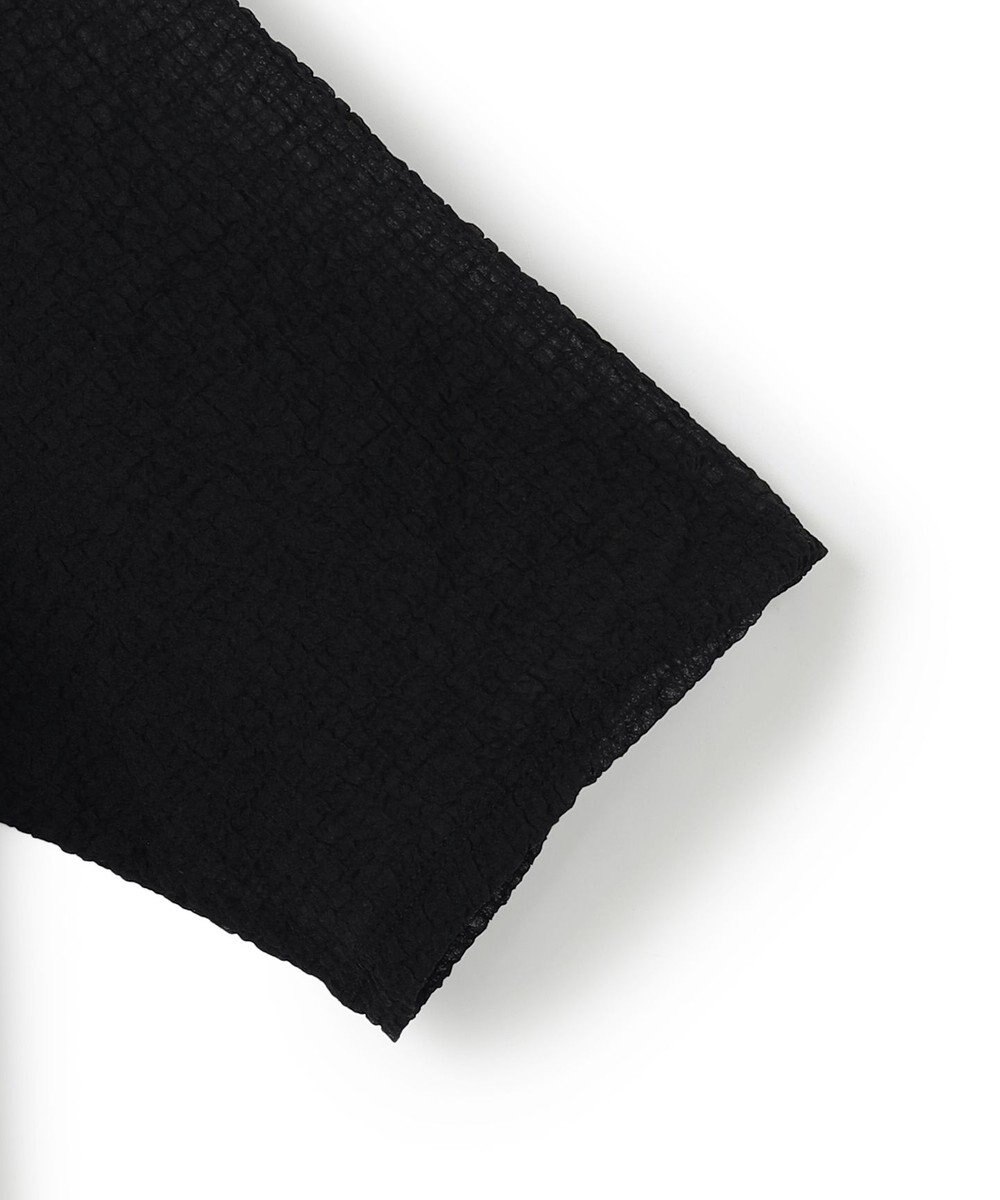 ICB 【洗える】 シャイニーサッカー クロップドトップス 