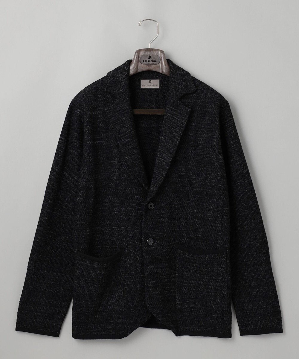 GOTAIRIKU テーラード設計【洗える】ニット カーディガンジャケット 