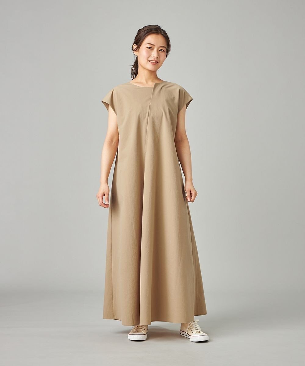 Chacott タックフレアワンピース 