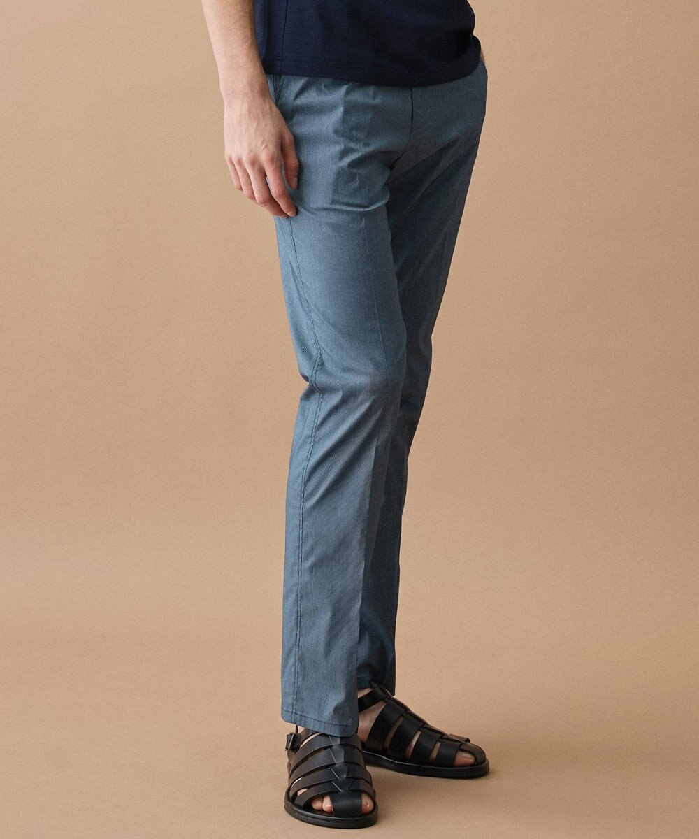 JOSEPH ABBOUD 【キングサイズ・ウエストも伸びる!/ストレッチ/軽量/Eco撥水/オーガニックコットン使用】マイクロピケストレッチ パンツ 