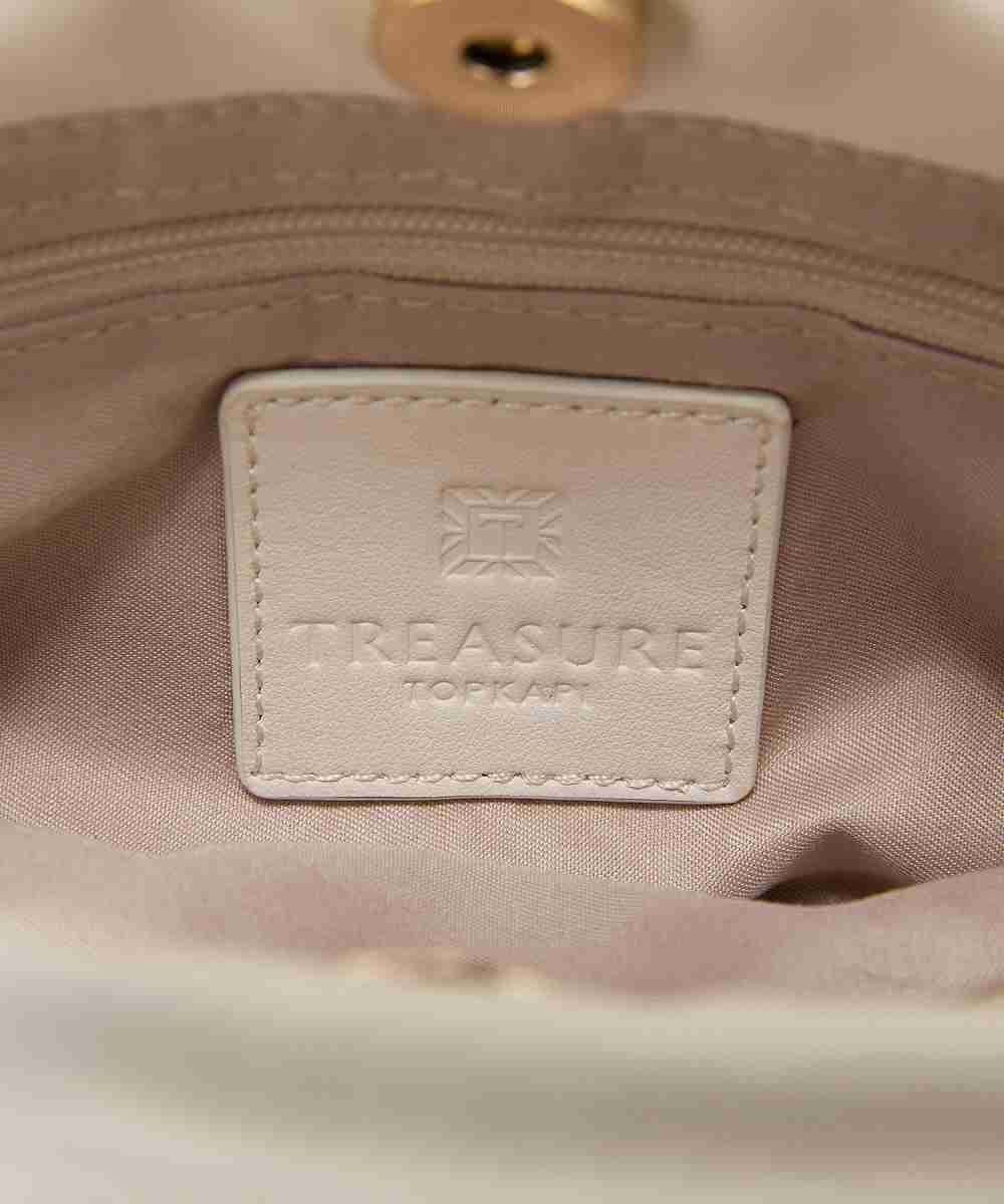 TOPKAPI 【TREASURE TOPKAPI】スムース レザー チェーン付き スワローマチ ミニ ショルダー バッグ 