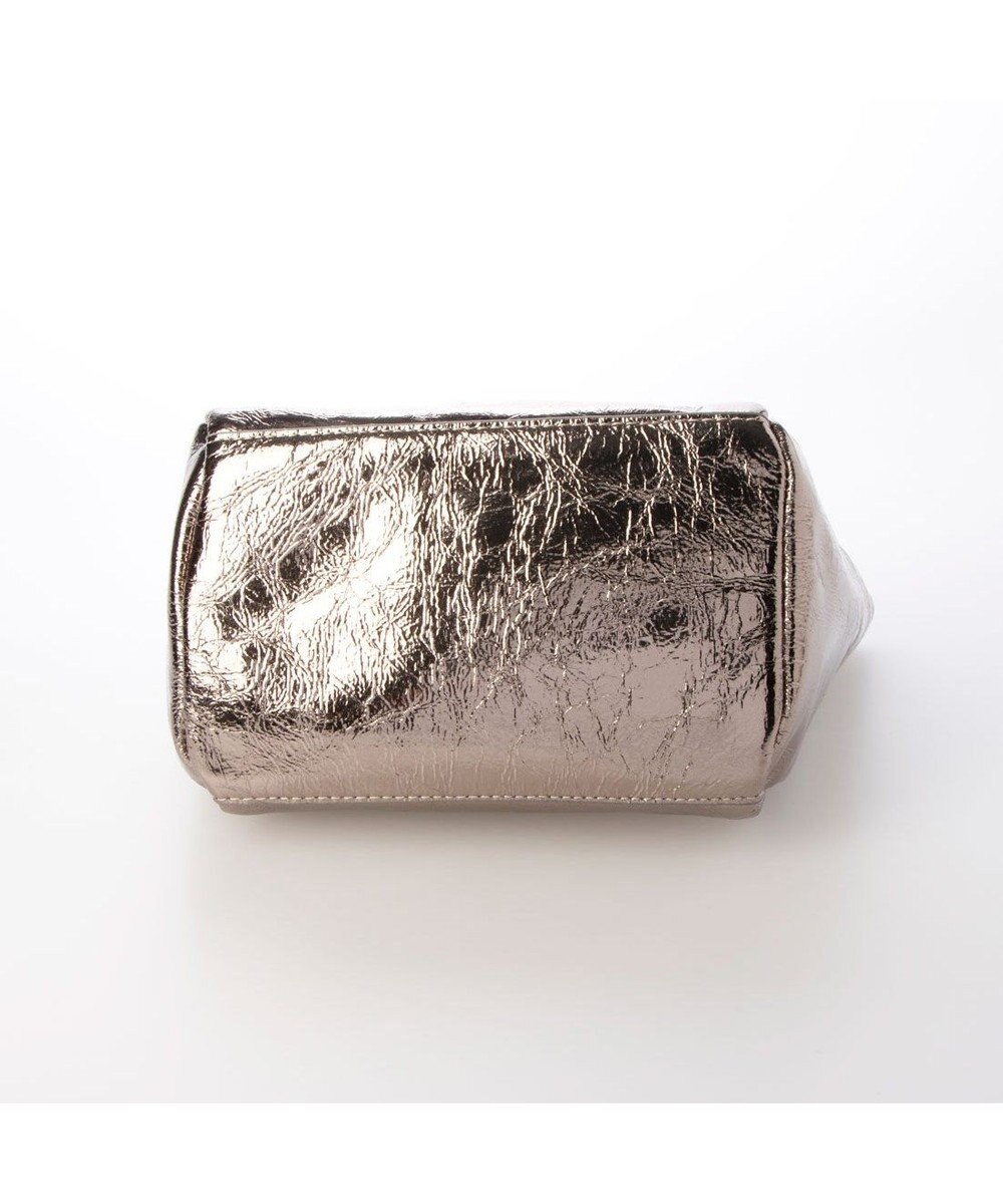 UNBILLION カシュカシュ cachecache / クラッシュメタリックワンハンドルミニトート 