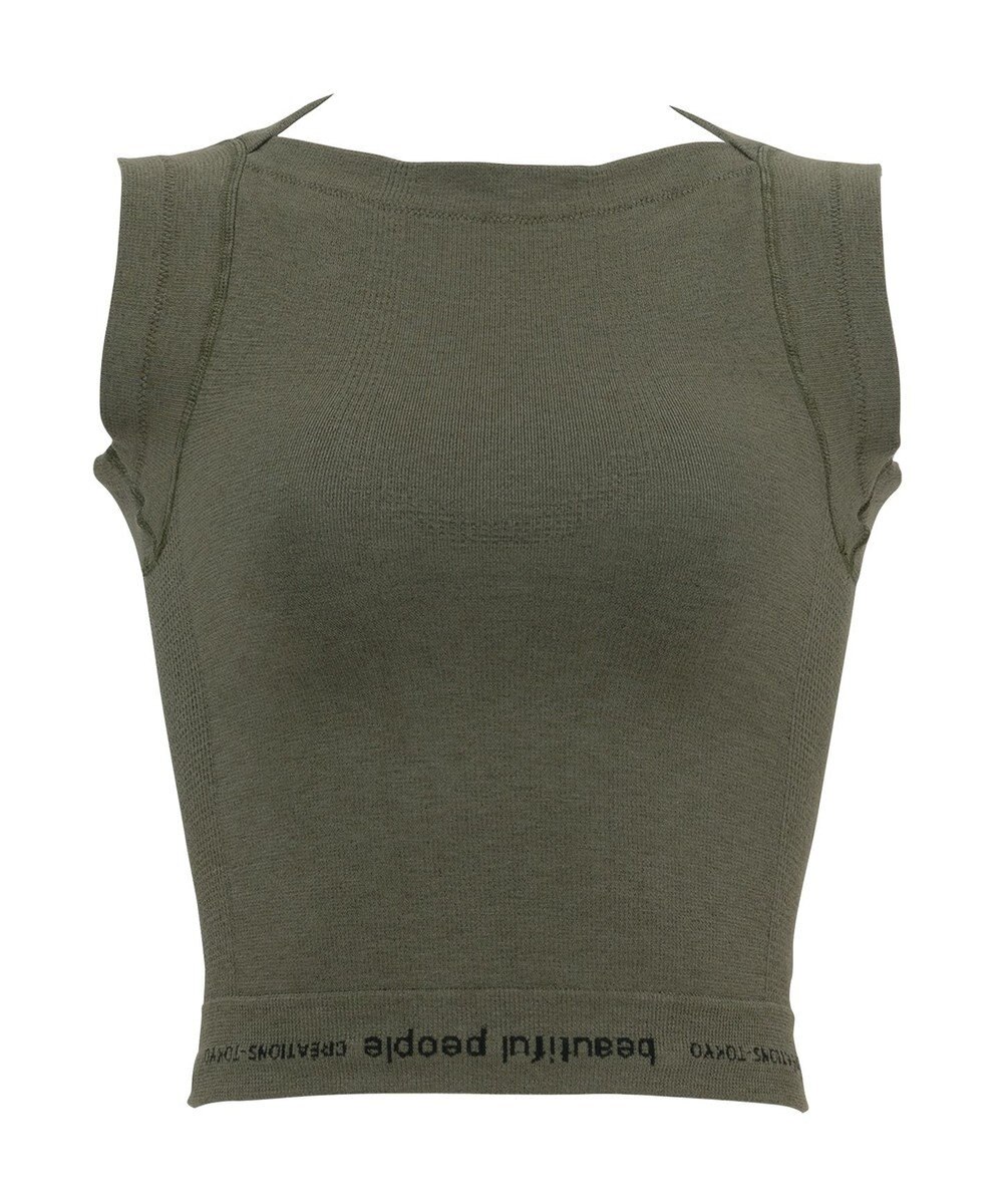 WACOAL MEN レディース <beautiful people>コラボ タンクトップ ボクサートップス ワンサイズ（S-L） オーガニック綿混 立体成型 肩幅：狭め ネック深さ：あさめ WL8001 /ワコールメン 