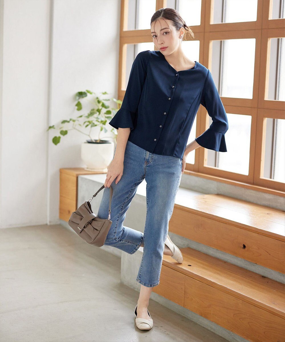 Tiaclasse 【安田美沙子さん着用・洗える】ストレッチストレートデニム 