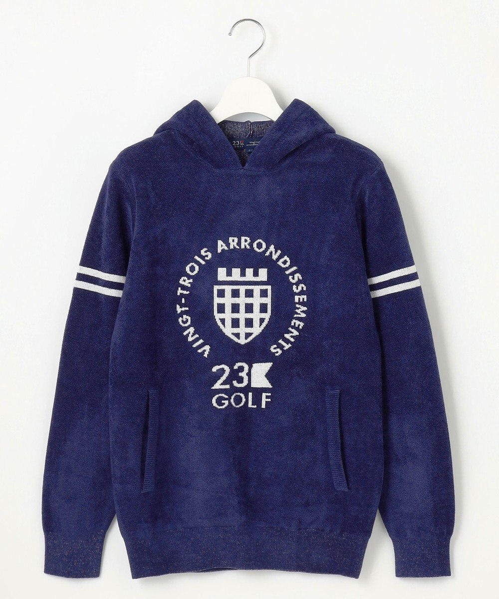 23区GOLF 【WOMEN】【ストレッチ性】フロントロゴ フーディー 日常使いにぴったりな軽やかな1着 