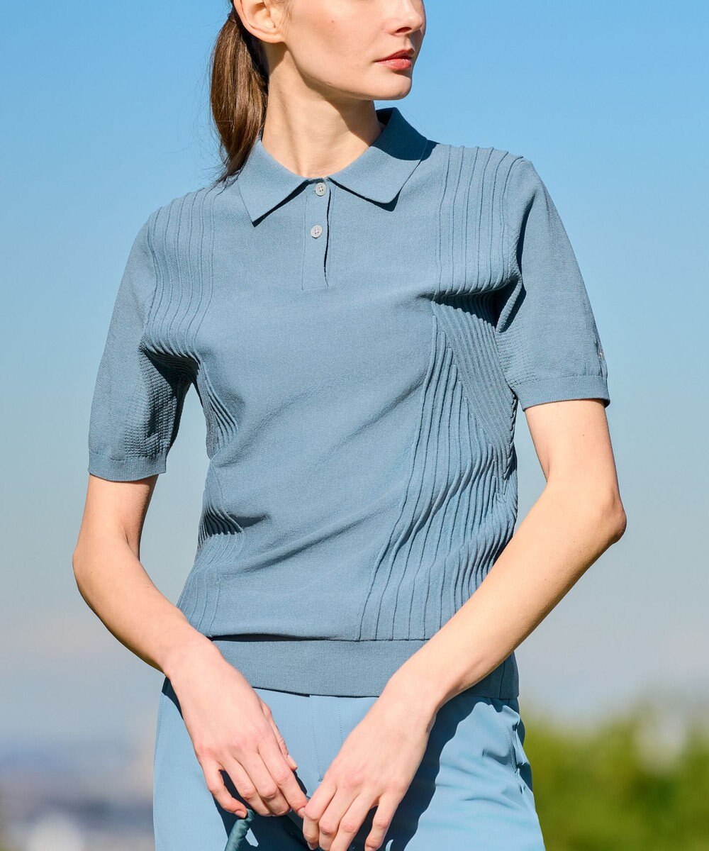 ZERO HALLIBURTON 【雑誌掲載】ニットポロシャツ ZHG-W5S7a 82982 