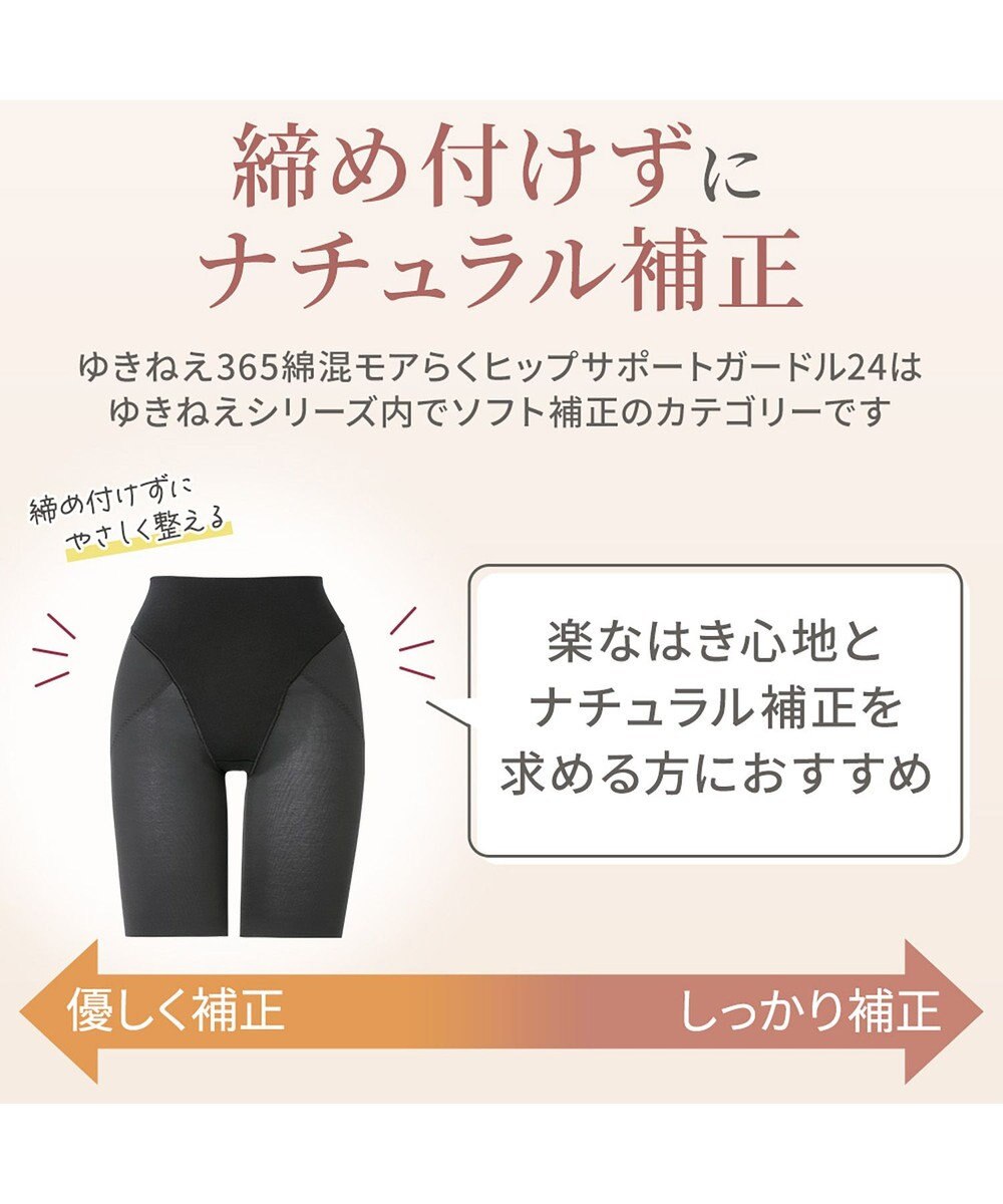 BRADELIS New York 【Yukine inc. 】ゆきねえ365綿混モアらくヒップサポートガードル24 ブラデリス 補正下着 