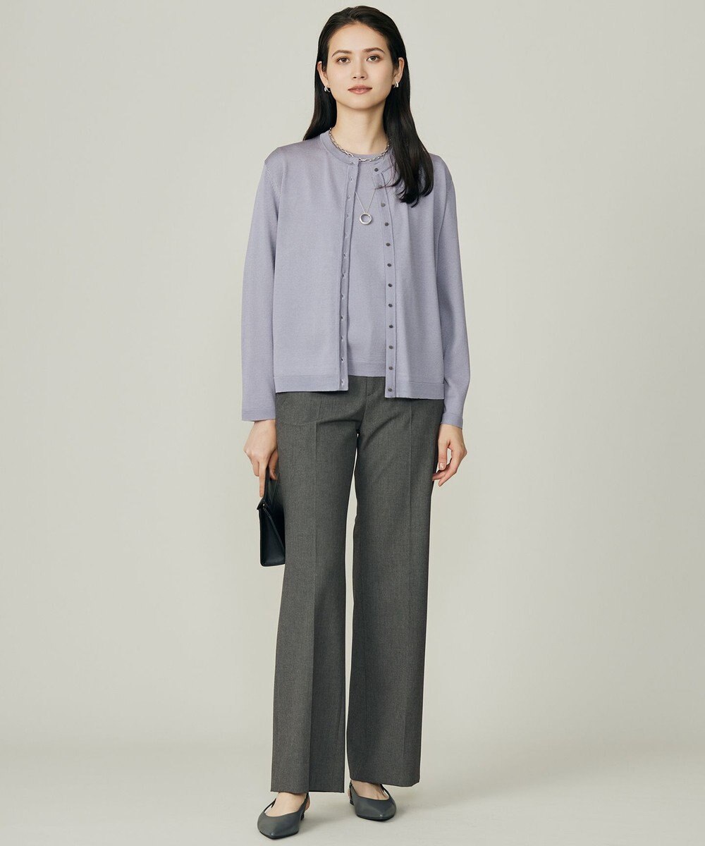 自由区 【アンサンブル対応】アセテートコットンプルオーバー ニット 