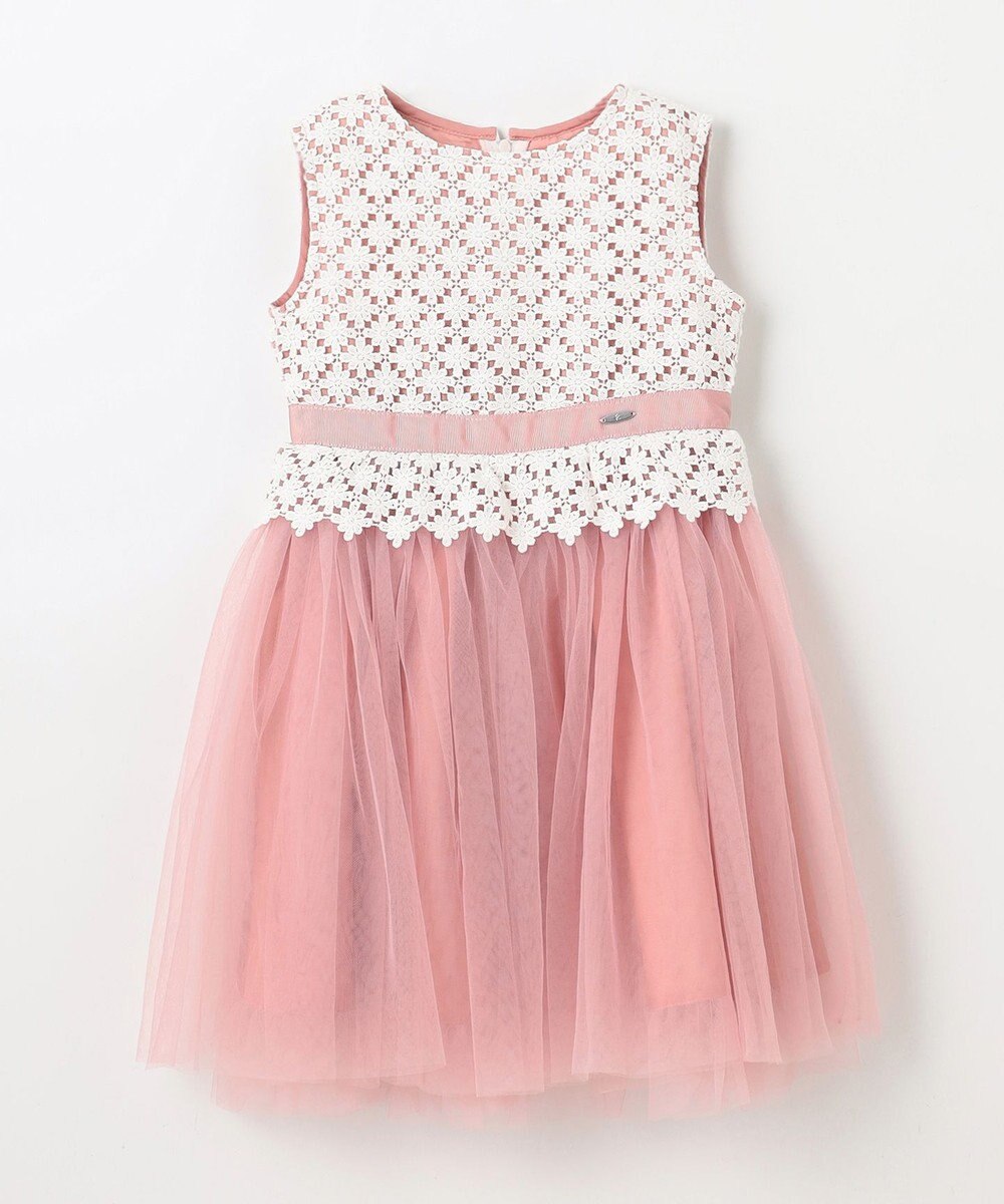 組曲 KIDS 【110-140㎝】フラワーレース ドレス 