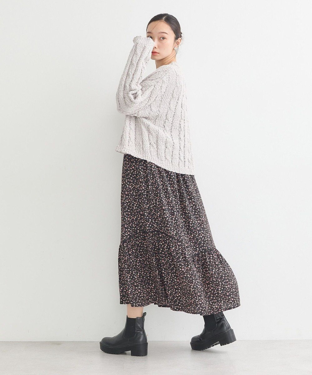 earth music&ecology ポコポコケーブルカーディガン 