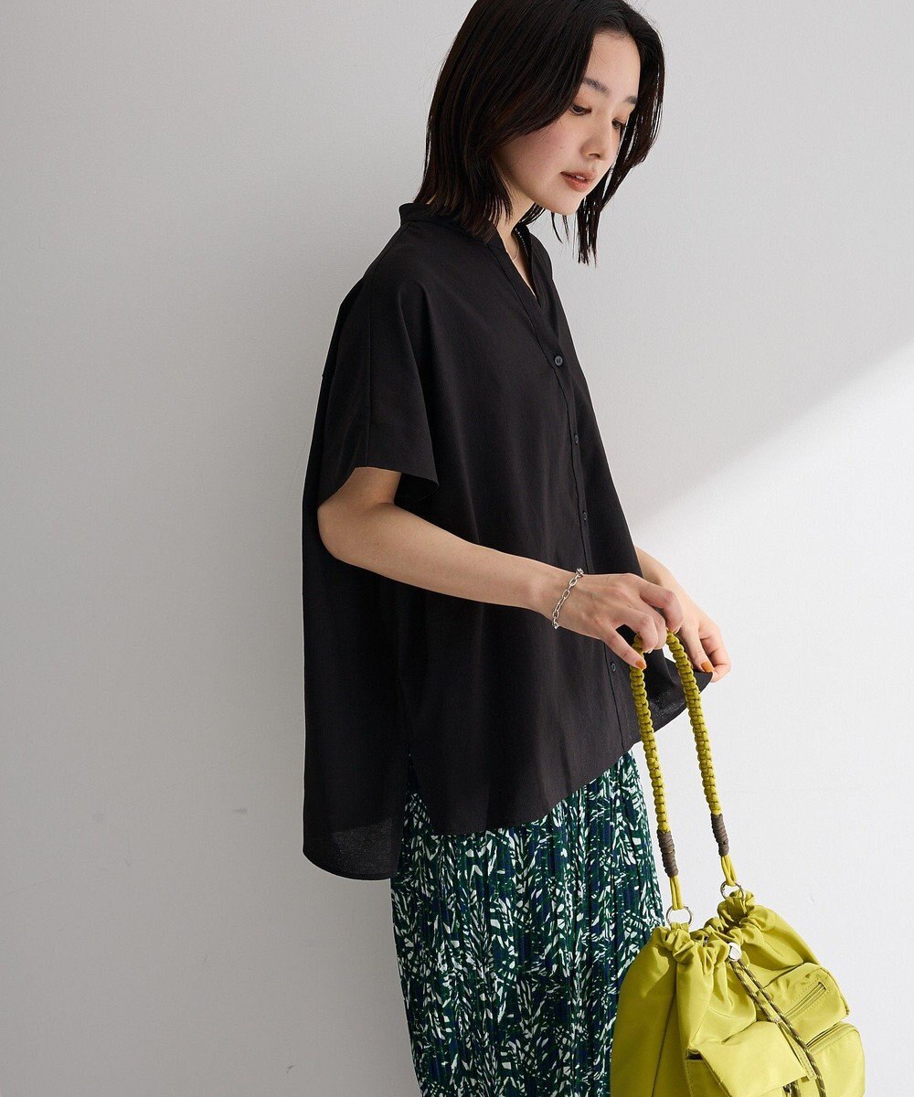 Green Parks 半袖シアースキッパーブラウス 