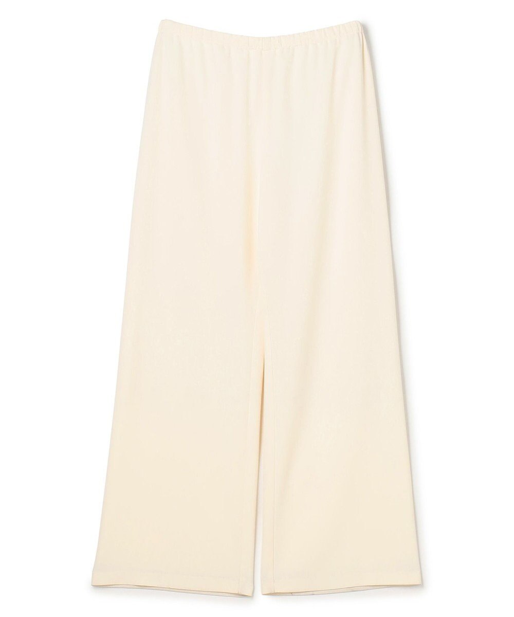 UNFILO L 【ウエストゴム】ライトジョーゼット イージーワイドパンツ 