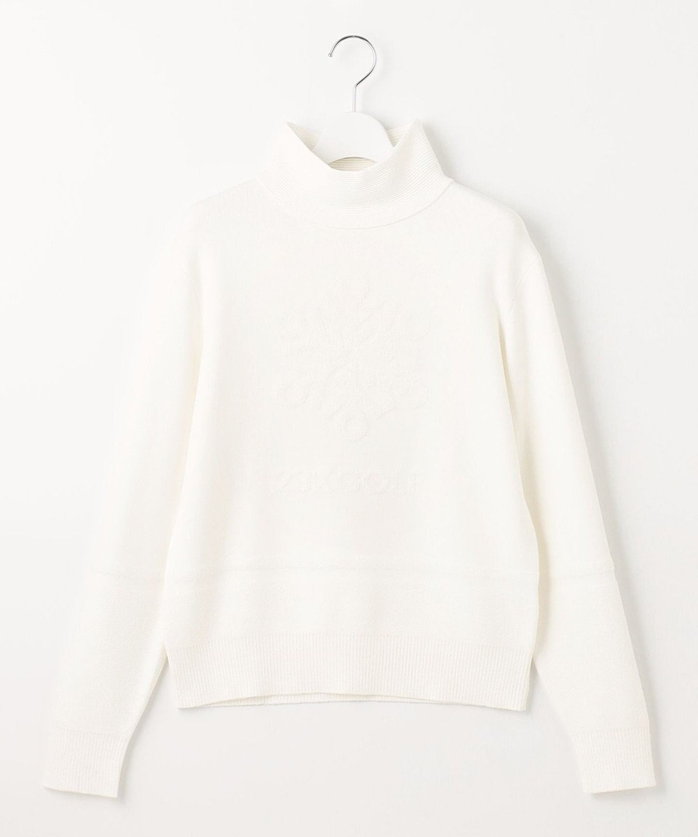 23区GOLF 人気ニットアイテムが今季も登場【WOMEN】【洗える】スノーモチーフ モックネックニット 