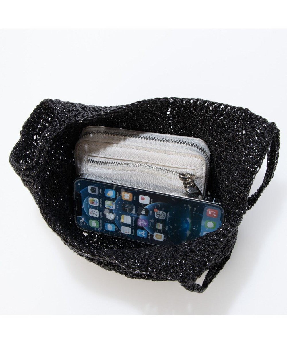UNBILLION カシュカシュ cachecache / メタリック糸手編みポシェット 