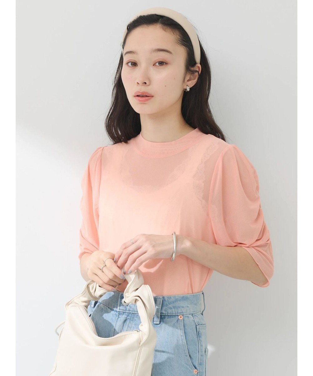 earth music&ecology ５分袖シアーインナー 