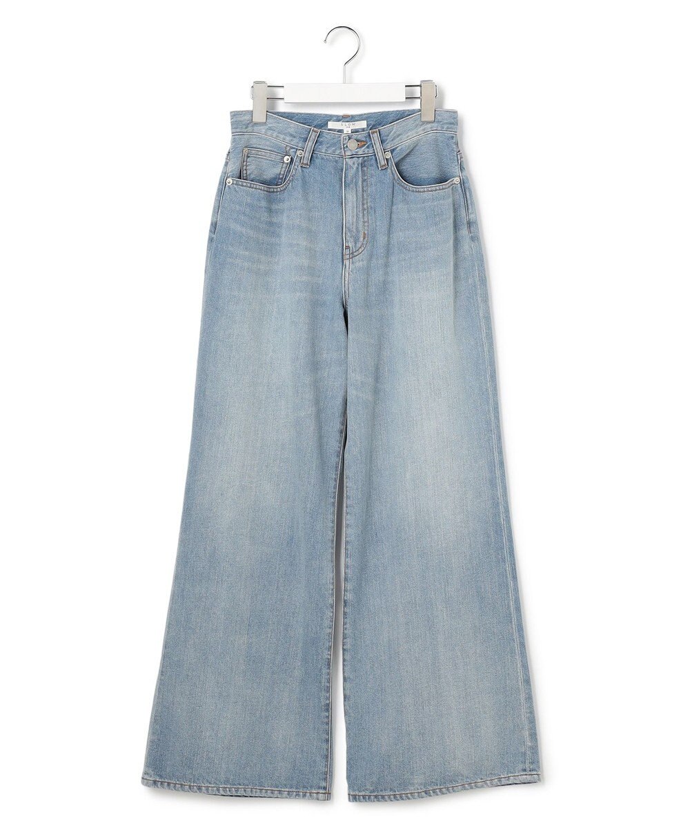 23区 L 【SLOW/一部店舗限定】ワイドシルエット デニム パンツ 