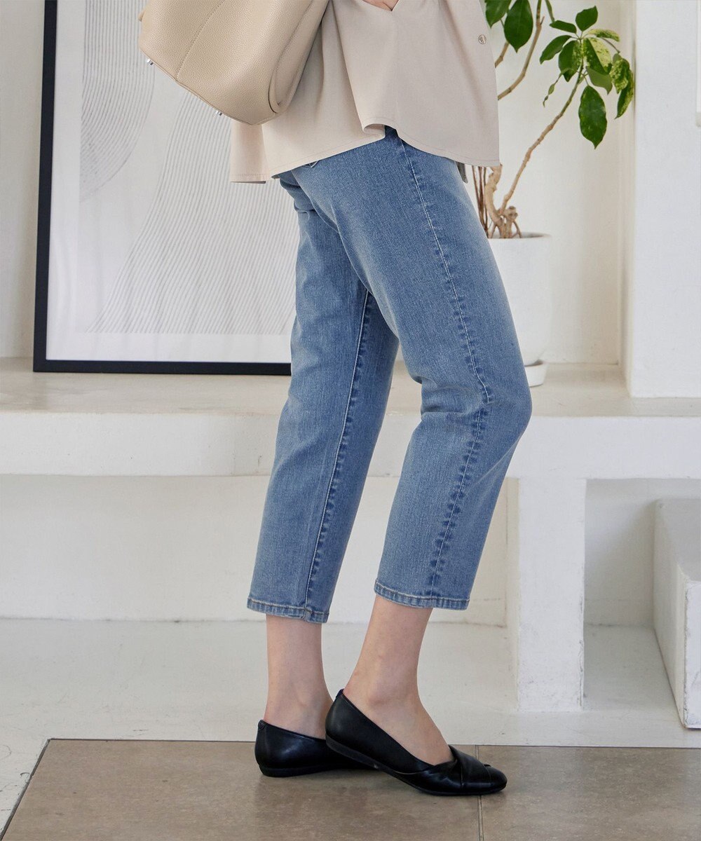 Tiaclasse 【安田美沙子さん着用・洗える】ストレッチストレートデニム 