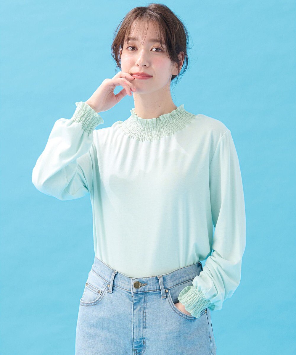 ANY 【洗濯機可】シャーリングデザインプルオーバー 