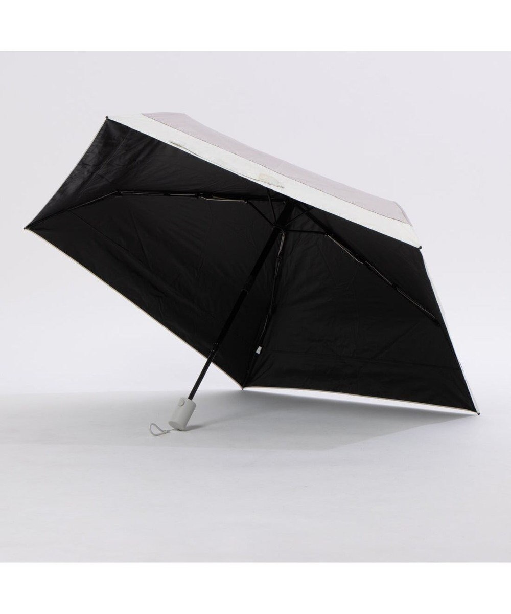 UNBILLION カシュネ cachenez /【晴雨兼用　日傘　UVカット率・遮光率100％生地使用 】PU軽量バイカラー自動開閉折りたたみ傘 