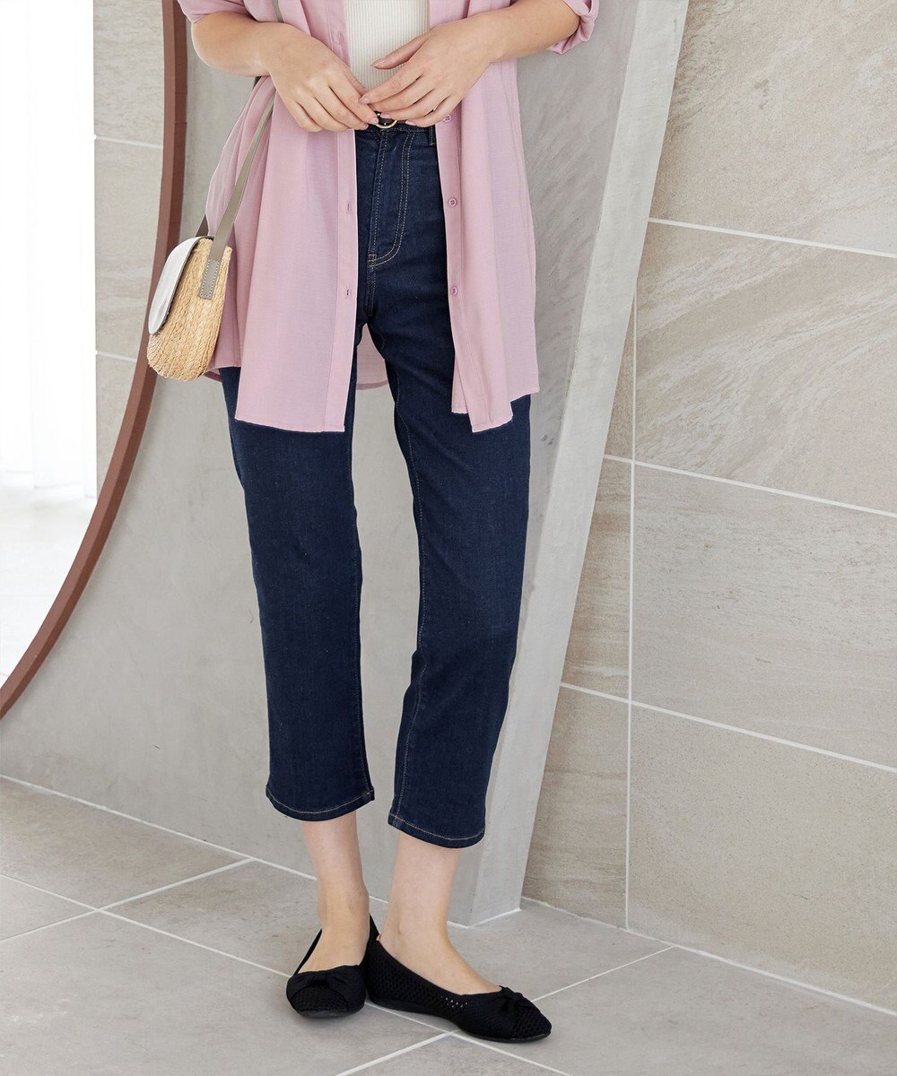 Tiaclasse 【安田美沙子さん着用・洗える】ストレッチストレートデニム 