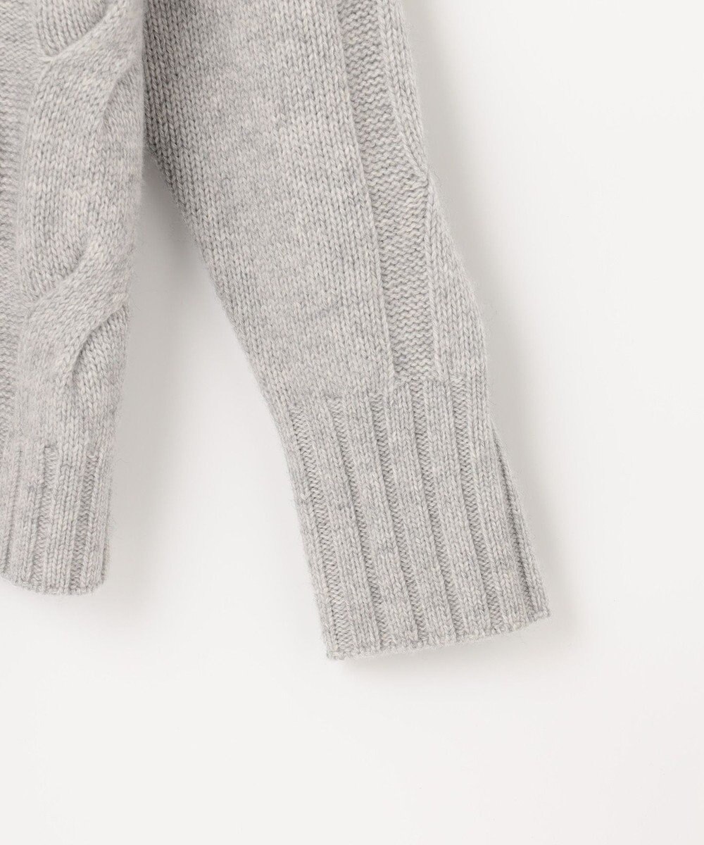 自由区 【洗える】ウールカシミヤブレンド ニットカーディガン 