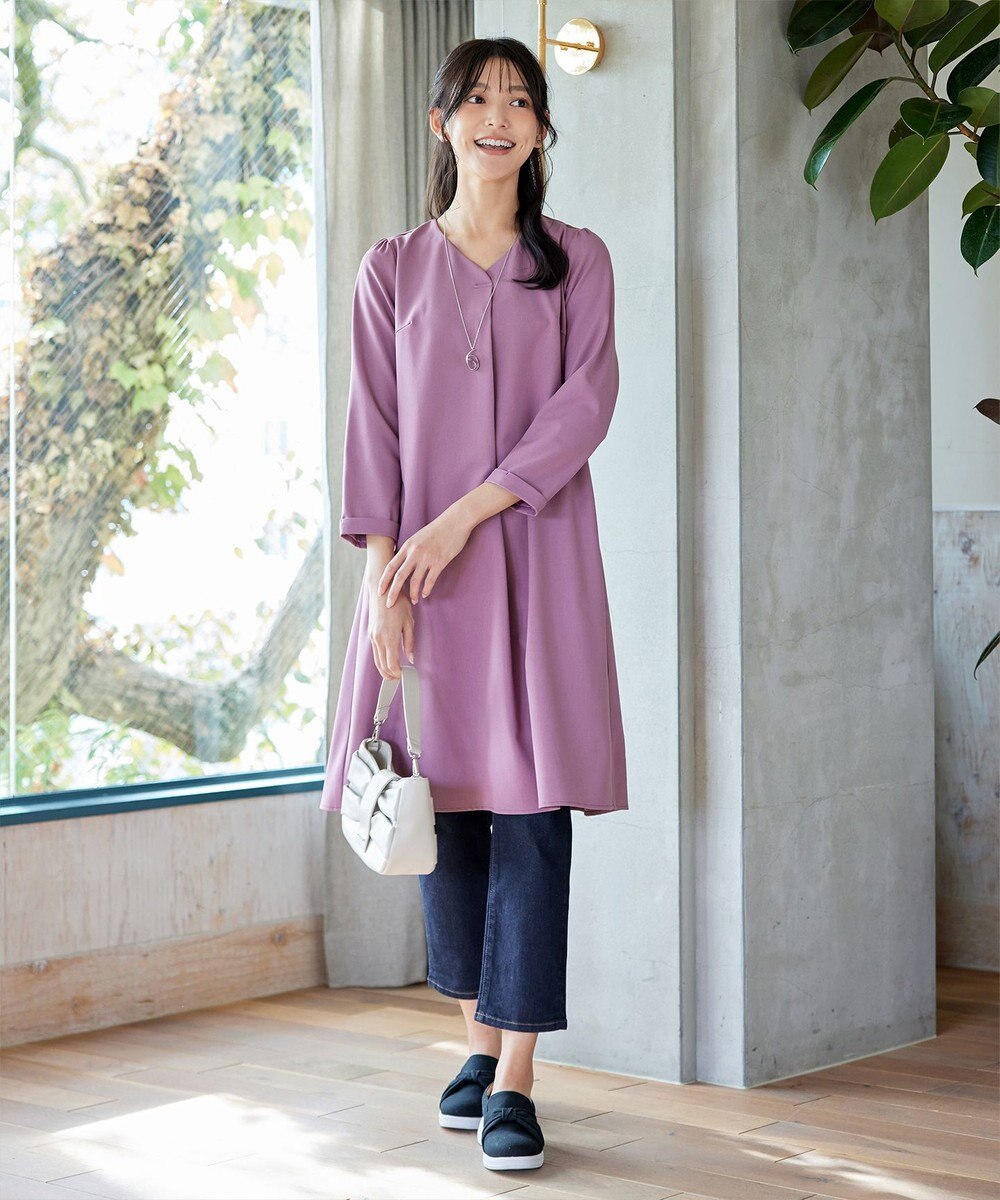 Tiaclasse 【安田美沙子さん着用・洗える】ストレッチストレートデニム 