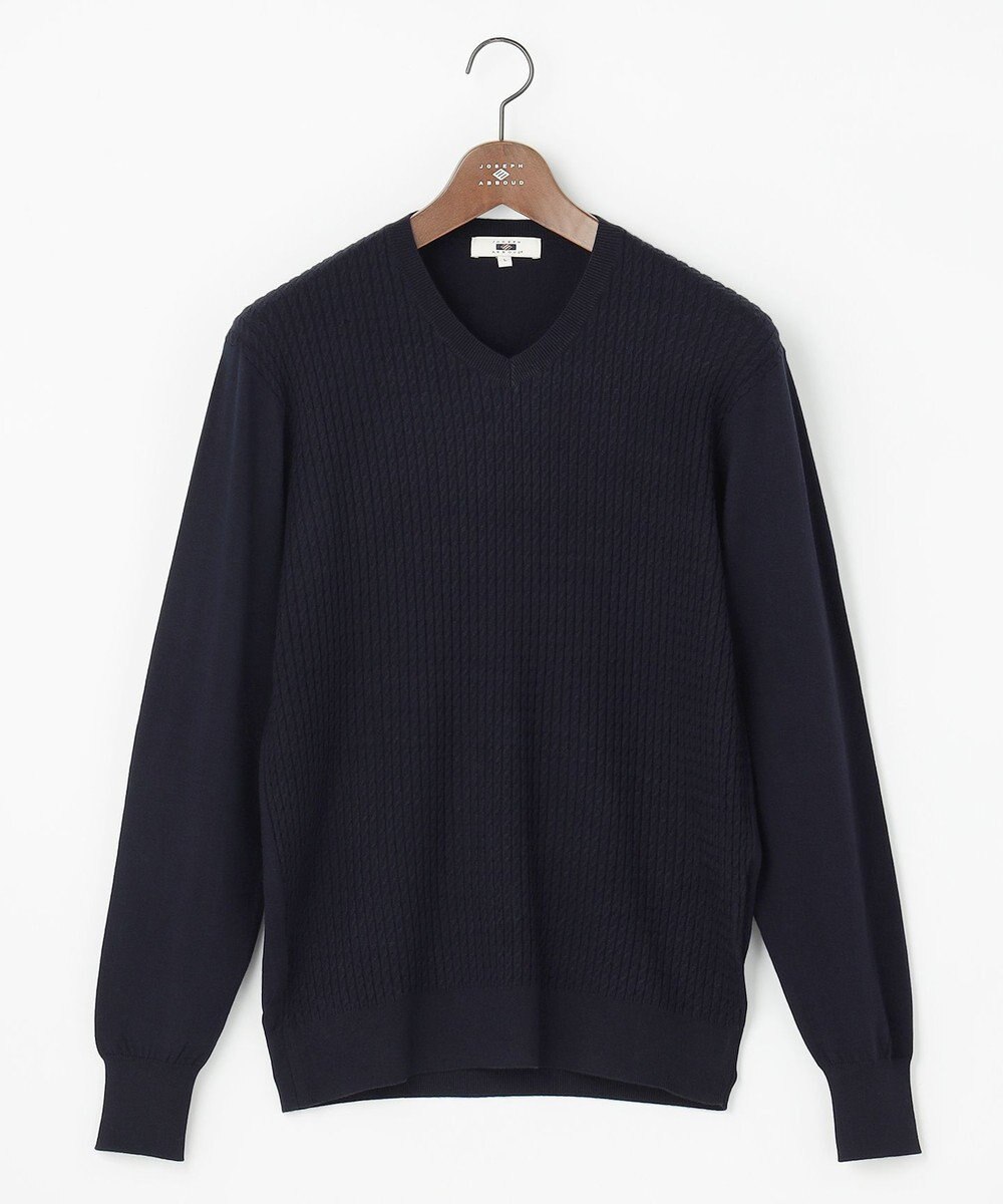 JOSEPH ABBOUD 【チクチクしない/ 3シーズン対応/サスティナブル】SNOWY Vネックセーター 