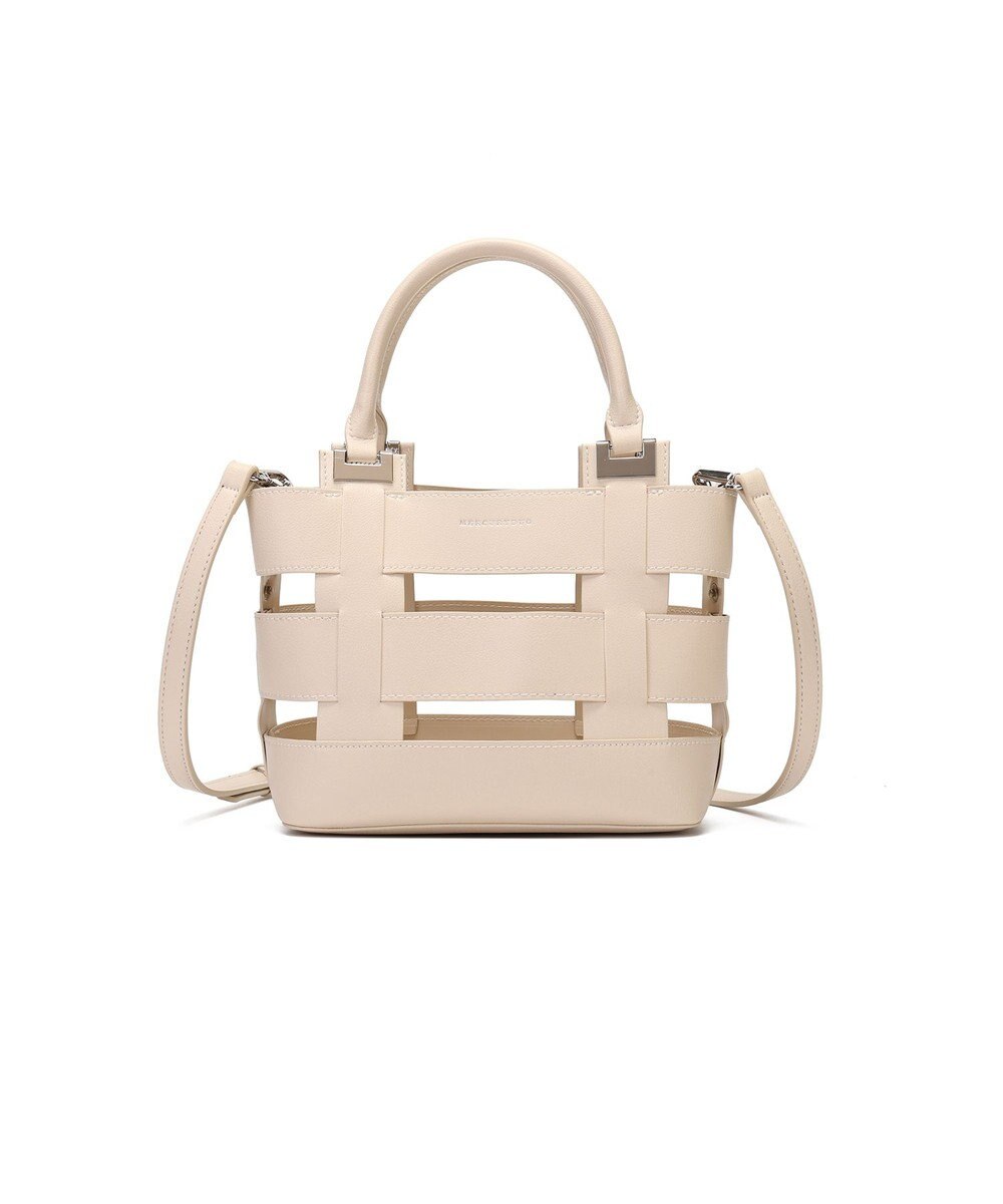 style code 【MERCURYDUO/マーキュリーデュオ】軽量メッシュ　花柄巾着付ミニトートバッグ 