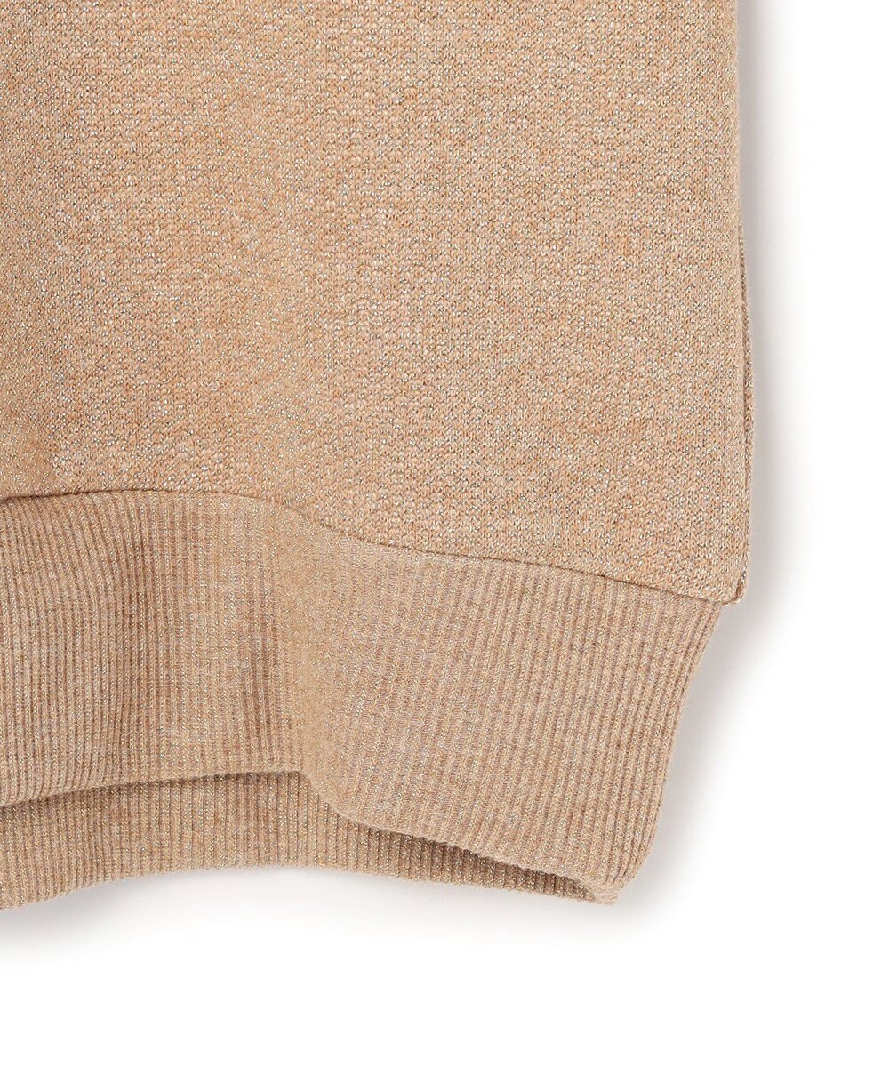 23区GOLF 【WOMEN】ラメスウェットモックネック ダブルニット 裏毛素材 