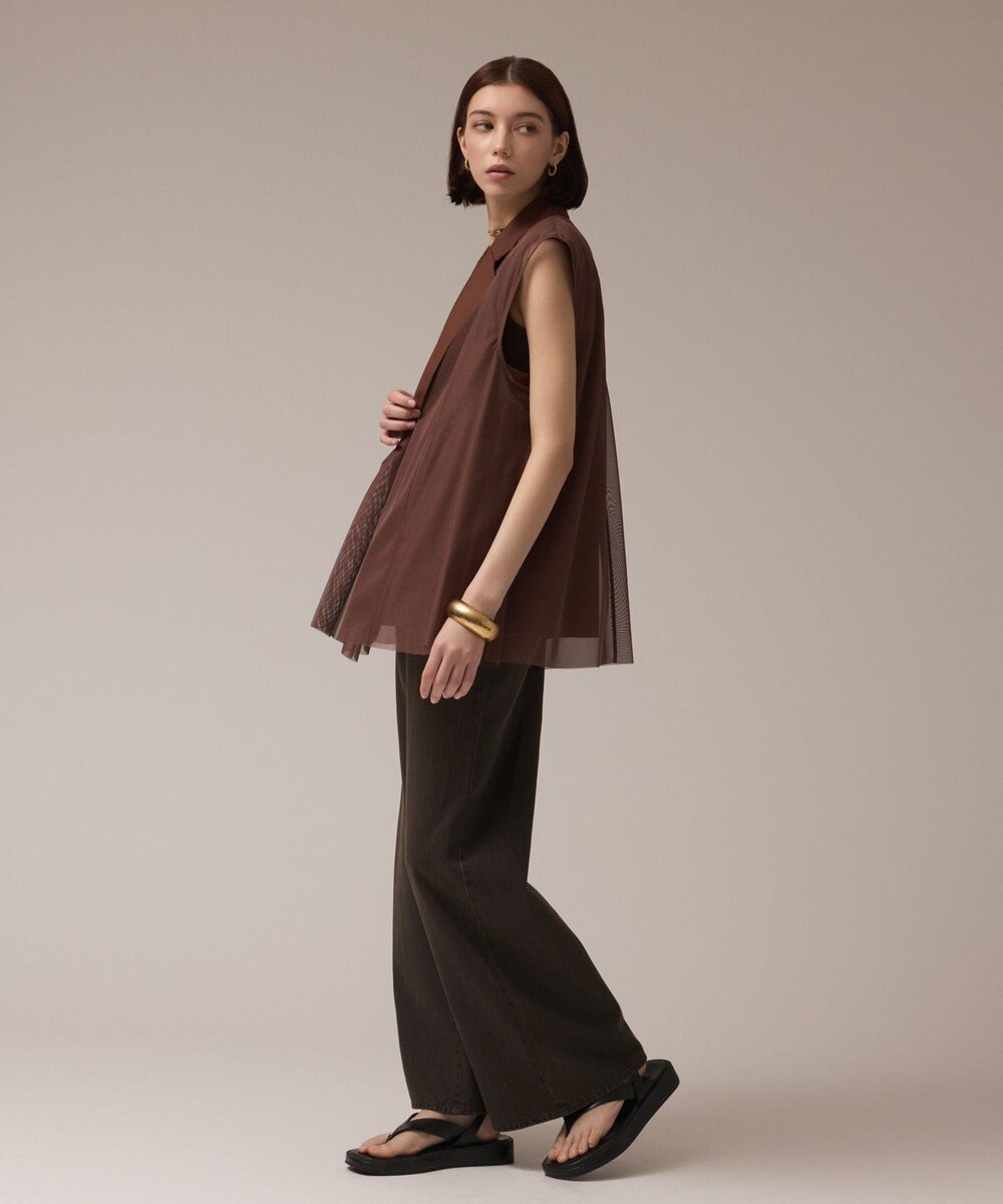 GRACE CONTINENTAL チュールオーバーベスト 