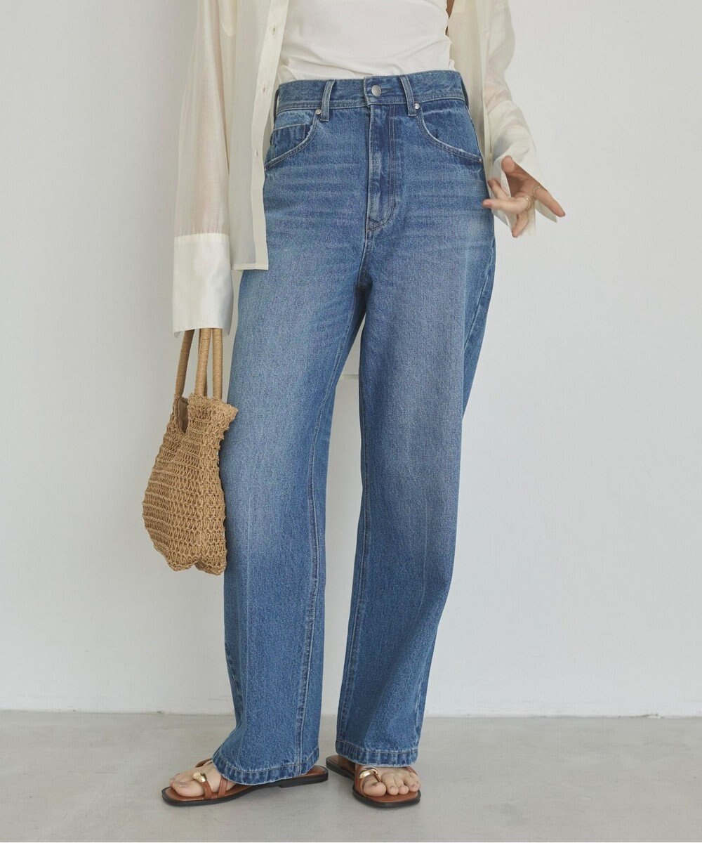 WEGO 【ANGIE VINTAGE/SMLサイズ展開】ワイドストレートデニムパンツ 