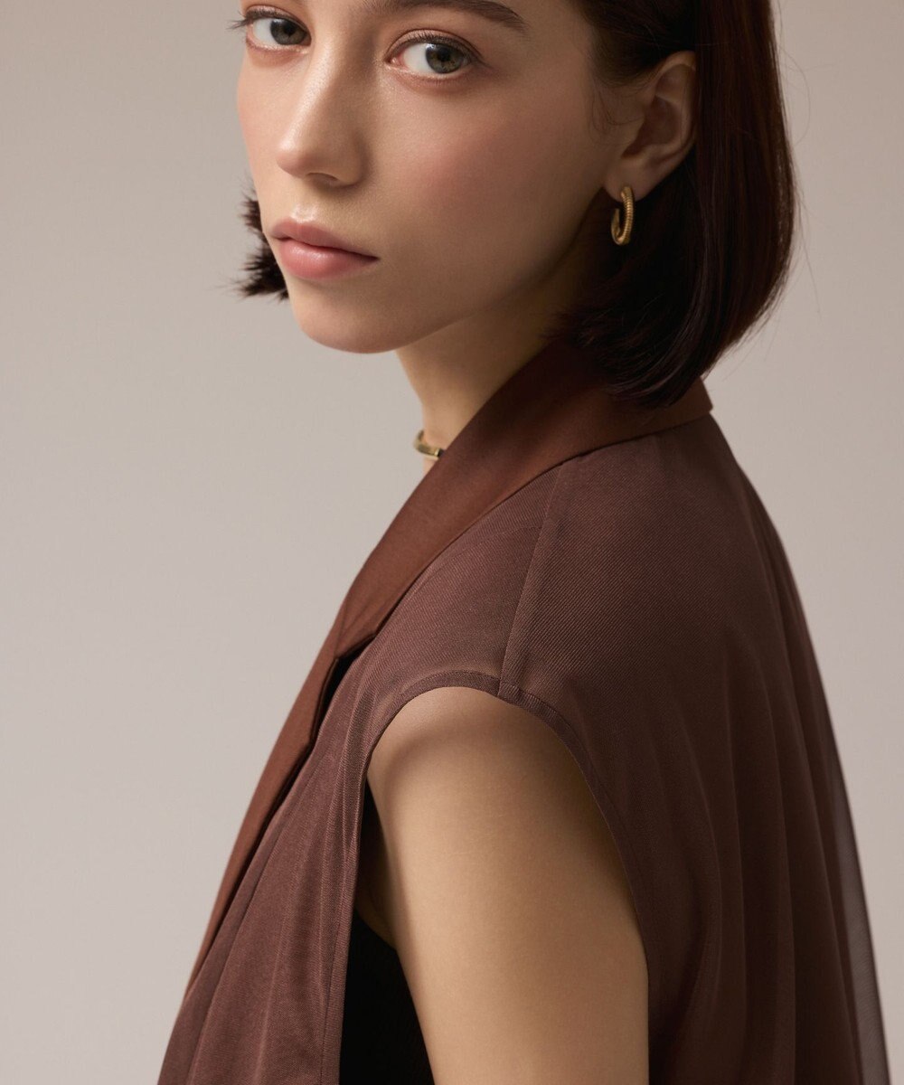 GRACE CONTINENTAL チュールオーバーベスト 