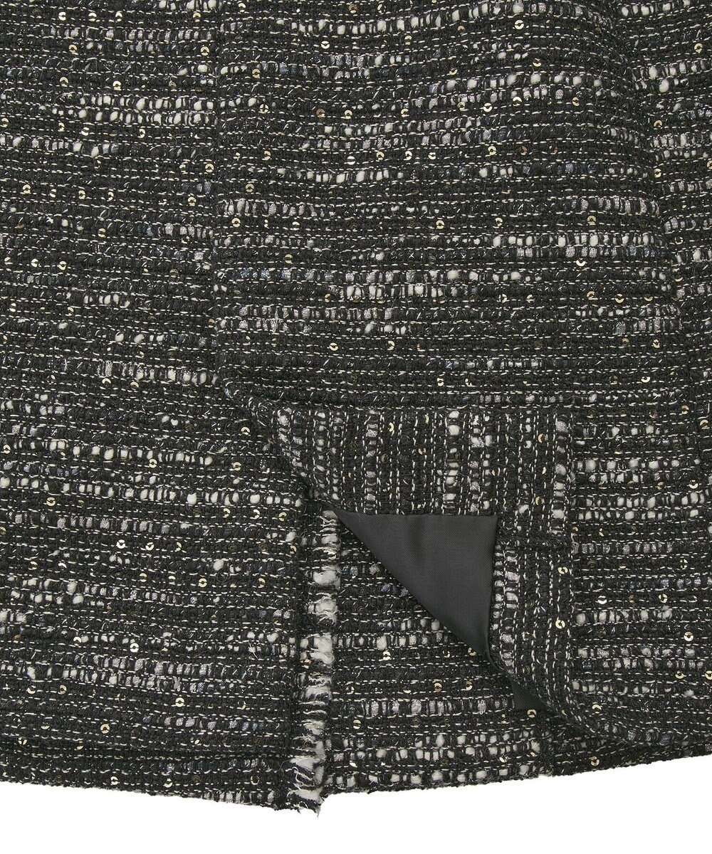 YECCA VECCA ノーカラーツイードジャケット 