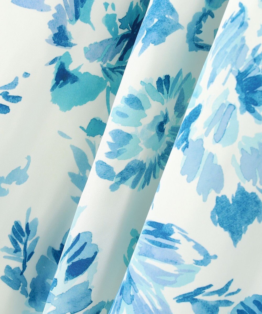 組曲 S スプレーローズプリント フレアスカート 