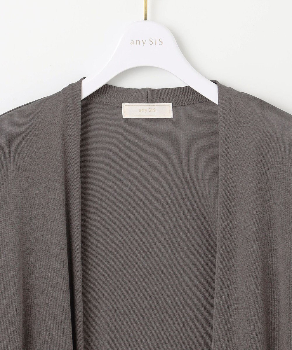 ANY SIS 【洗える】サラサラ着流し カーディガン 