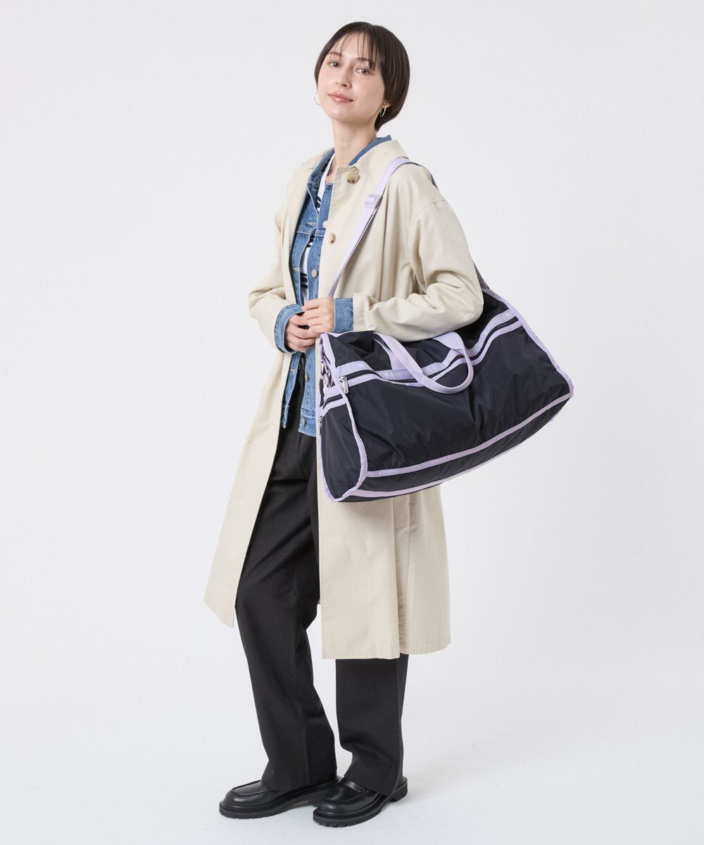LeSportsac DELUXE LG WEEKENDER/ディープシー/ソフトラベンダー 