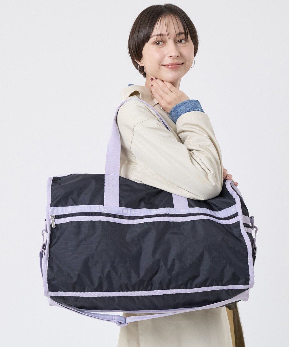 LeSportsac DELUXE LG WEEKENDER/ディープシー/ソフトラベンダー 