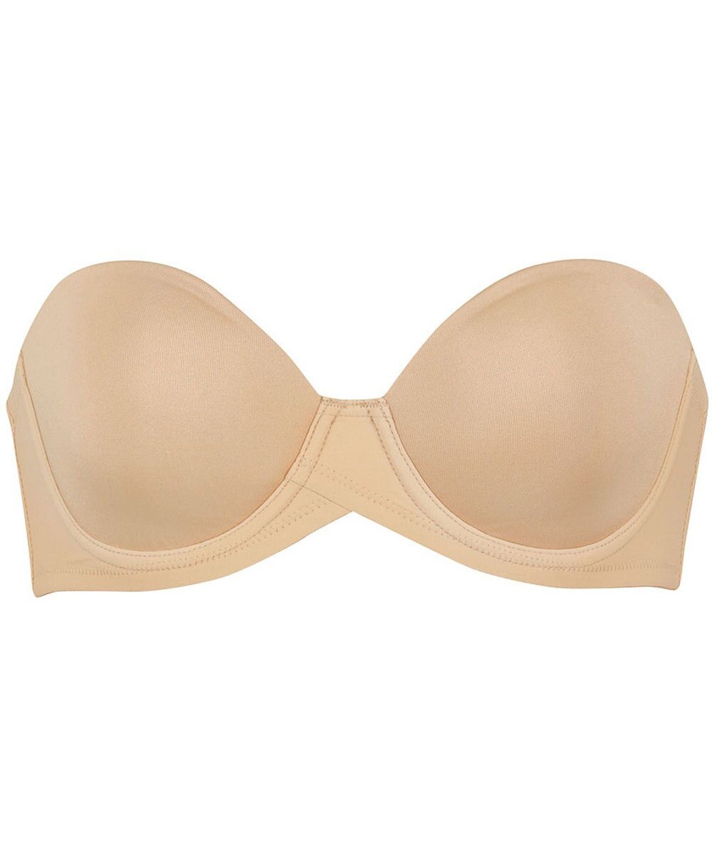 WACOAL ブラジャー ストラップレス サイズや体型特徴に合わせた設計 アウターにひびきにくい メッシュ素材(カップ肌側) レディース BXC610 /ワコール 