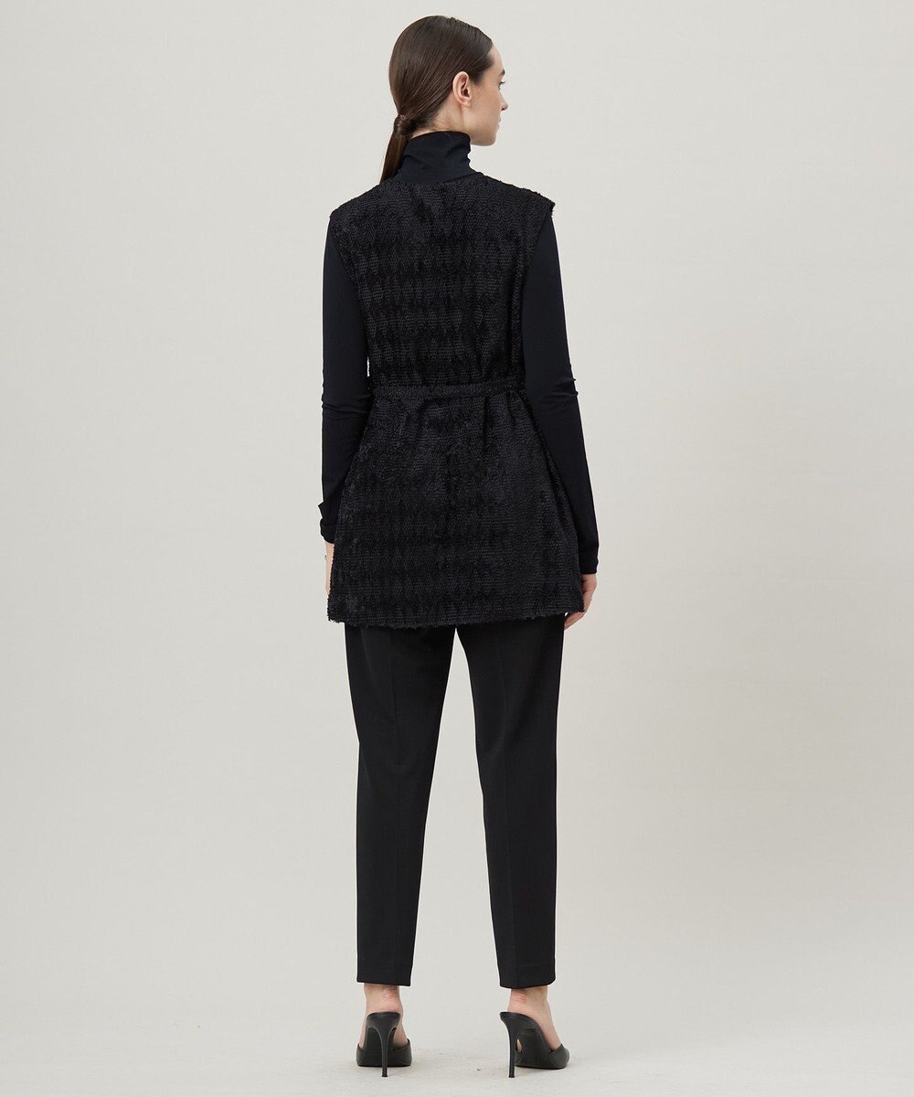 ICB ダイヤカットジャカードブラウス 