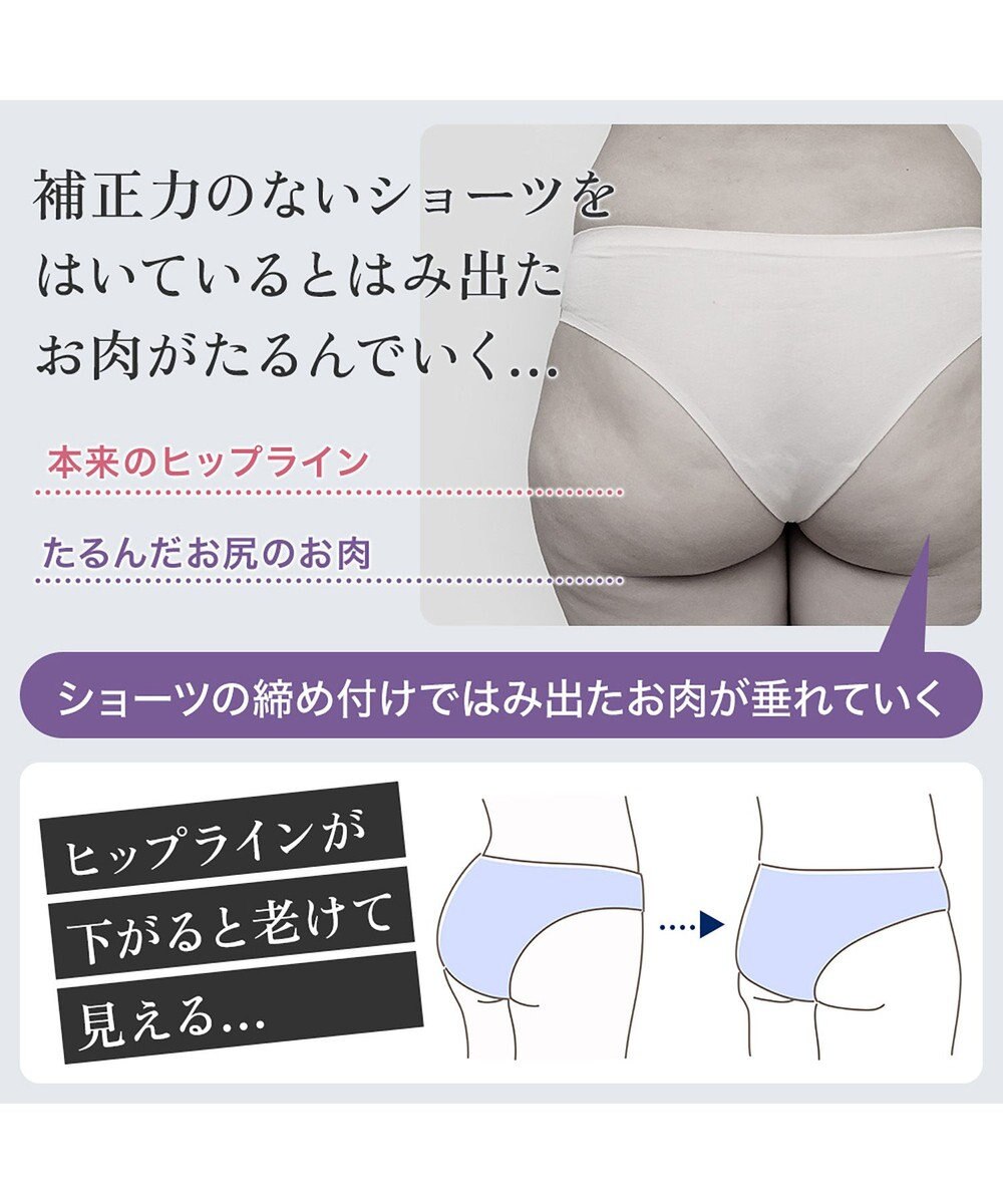 BRADELIS New York 【BRADELIS NewYork peace】綿混ハイブリッド・デイリーガードル24 お腹から太ももまでをスッキリ整える補正ガードル 