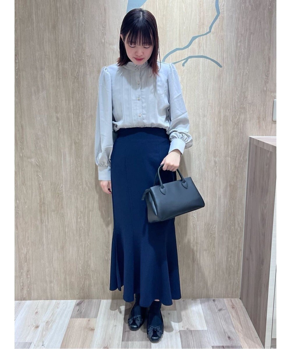 Green Parks ・ＥＬＥＮＣＡＲＥ　ＤＵＥ　ピンタックスタンドブラウス 