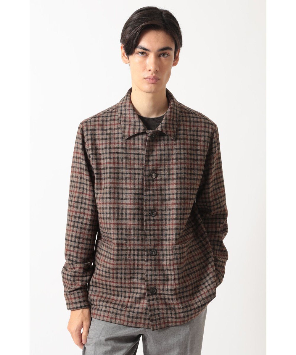 DAKS ハウスツイード テーラード オーバーシャツ 