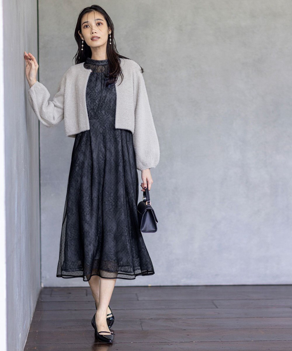 ANY SIS S 【洗える】フェザーボレロ カーディガン 