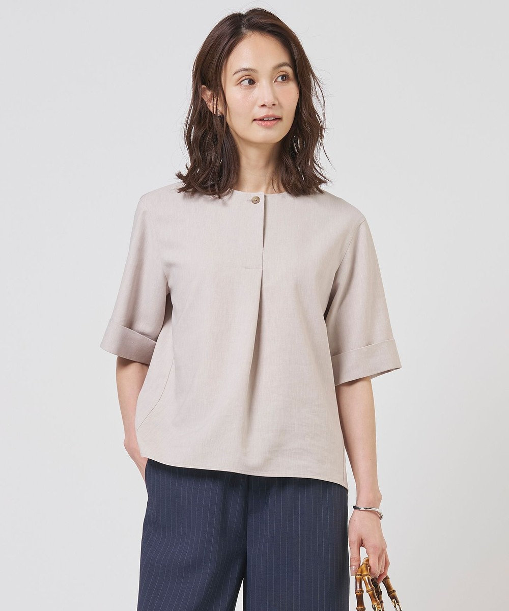 J.PRESS LADIES S リネンバイオシャンブレー ブラウス 